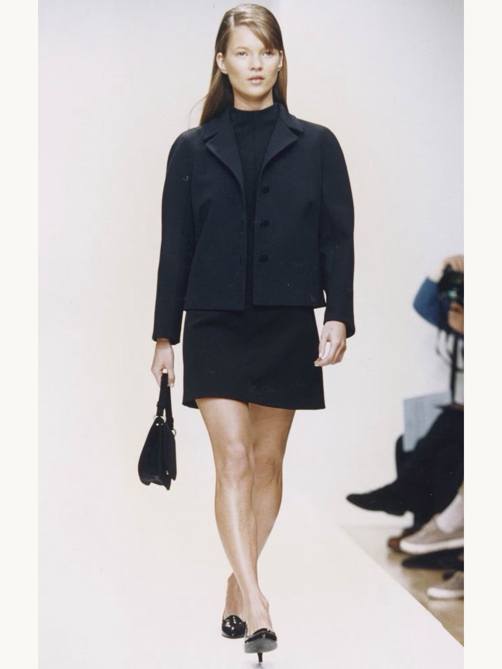 Prada Fall 1995 Jacket & Mini Skirt Suit Ensemble