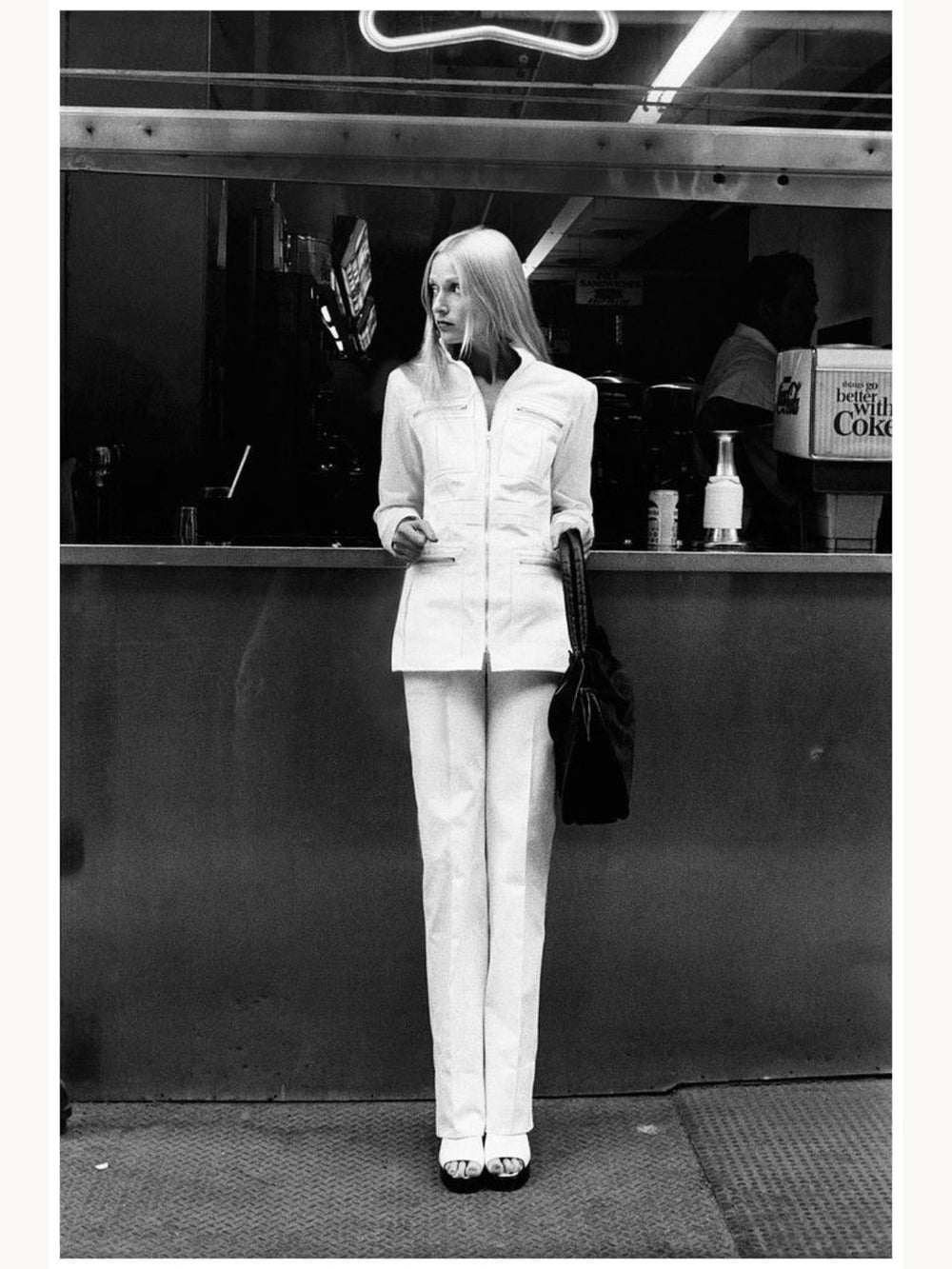 Yves Saint Laurent Fall 1971 Black Zip Moto Jacket