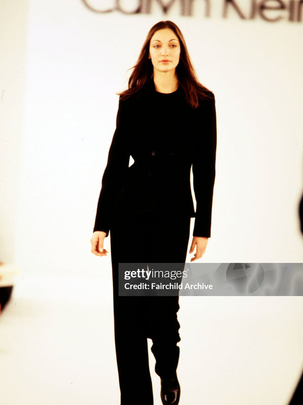 Calvin Klein Collection Fall 1993 Black Wool jacket