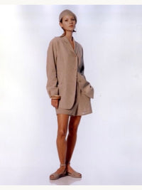 Calvin Klein Collection Spring 1993 Slouchy Linen Jacket