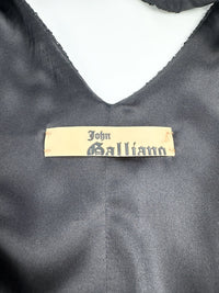 Vintage John Galliano Black Sequin Sheath Dress