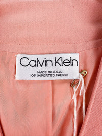 Calvin Klein Collection Spring 1992 Pink Jacket & Skirt Set