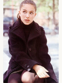 Prada Fall 1996 Black Wool Jacket Coat | Vintage 1990s Carolyn Bessette Kennedy Natalie Portman