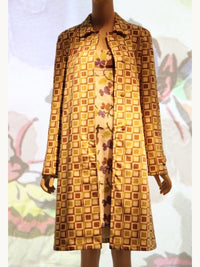 Prada Spring 1996 Tile Print Coat