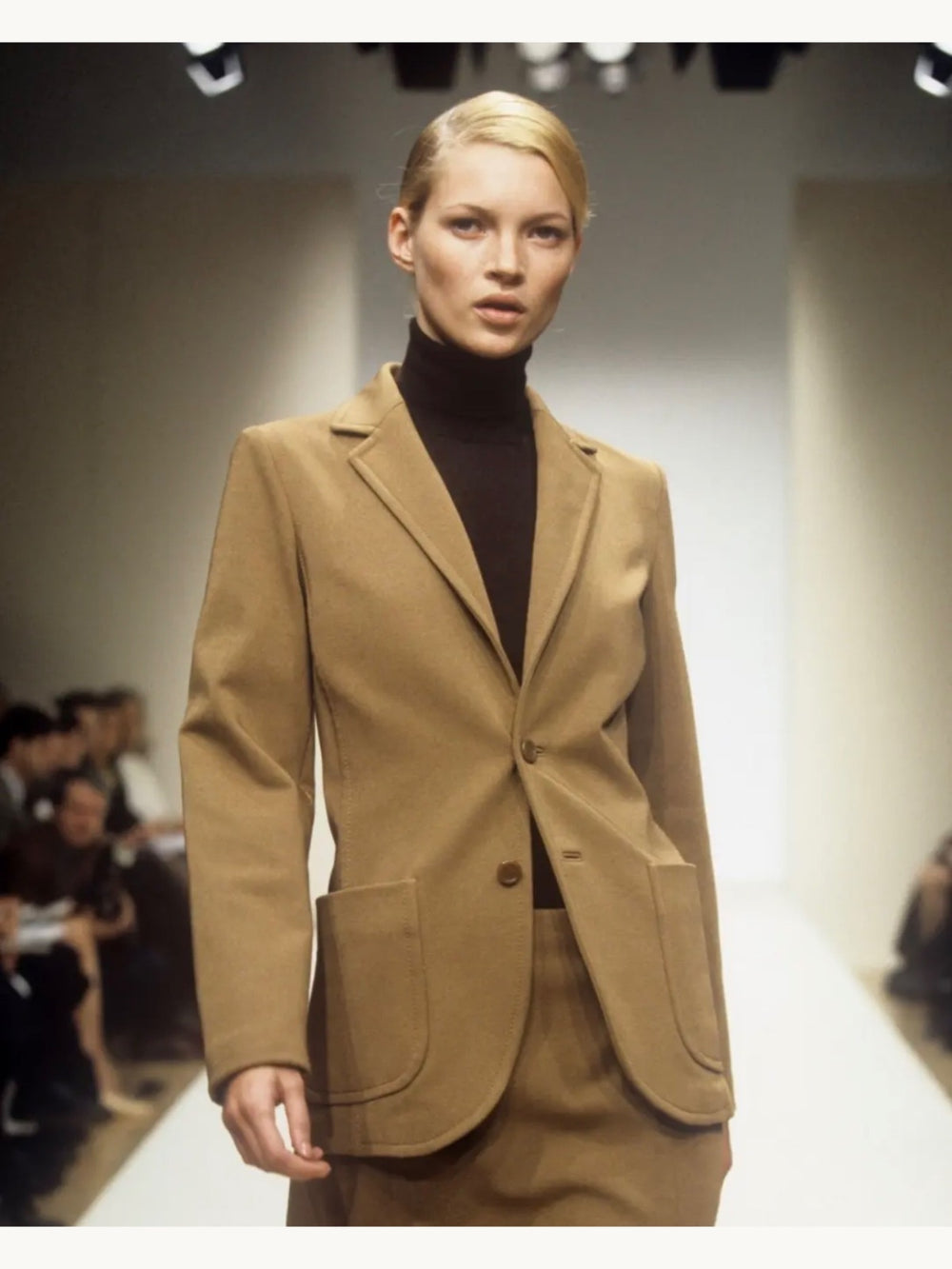 Prada Fall 1996 Camel Brown Wool Jacket ASO Carolyn Bessette Kennedy