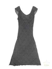 Calvin Klein Collection Spring 1993 Organic Print Dress