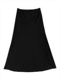 Calvin Klein Collection Fall 2001 Black Wool Maxi Skirt