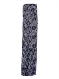 Prada Fall 1996 Purple Diamond Print Silk Velvet Scarf