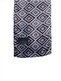 Prada Fall 1996 Purple Diamond Print Silk Velvet Scarf