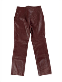 Calvin Klein Collection Fall 2001 Red Calfskin Leather Pants