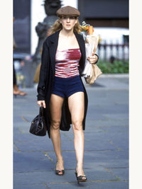 Prada Spring 2001 Black Viscose Long Jacket ASO Carrie Bradshaw