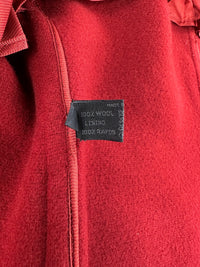 Prada Fall 1996 Mens Red Wool Coat | Vintage 1990s