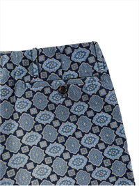 Prada Spring 2002 Tile Pattern Print Cotton Pants
