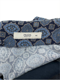 Prada Spring 2002 Tile Pattern Print Cotton Pants