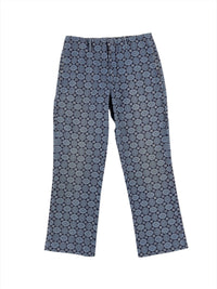 Prada Spring 2002 Tile Pattern Print Cotton Pants