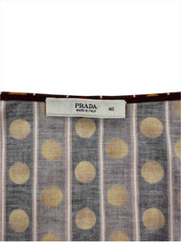 Prada Spring 2004 Eclipse Print Cotton Skirt