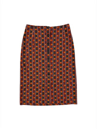 Prada Spring 2004 Eclipse Print Cotton Skirt