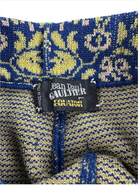 Jean Paul Gaultier Equator Fall 1984 Floral Sweater Knit Pants