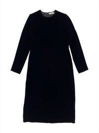 Calvin Klein Collection Fall 1993 Minimalist Black Velvet Dress | Vintage 1990s