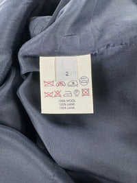 Calvin Klein Collection Fall 1996 Pinstripe Charcoal Grey Wool Suit | Vintage 1990s