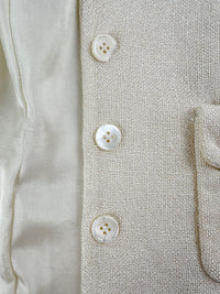 Prada Spring 2001 White Viscose Jacket | Vintage 2000s