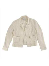 Prada Spring 2001 White Viscose Jacket | Vintage 2000s
