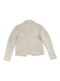 Prada Spring 2001 White Viscose Jacket | Vintage 2000s
