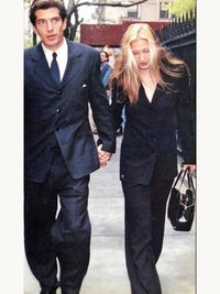 Calvin Klein Collection Fall 1996 Pinstripe Charcoal Grey Wool Suit | Vintage 1990s
