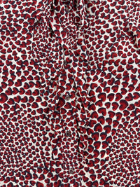 Prada Spring 2000 Red Hearts Print Silk Blouse | Vintage 2000s