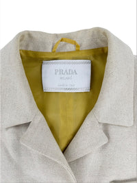 Prada Spring 1998 Cotton Linen Coat | Vintage 1990s