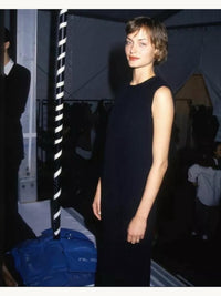 Calvin Klein Collection Fall 1994 Pleated Column Dress