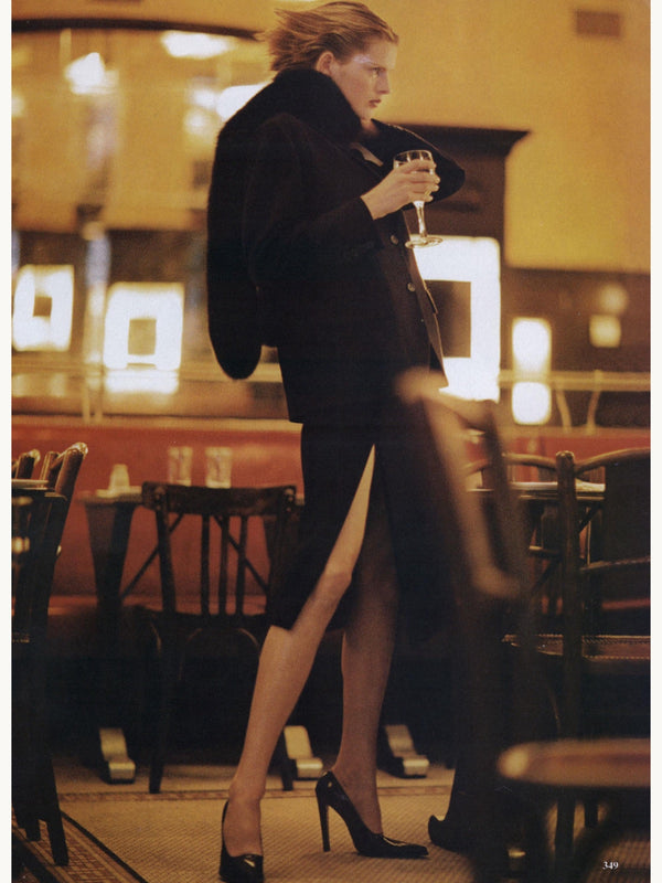 Prada Fall 1997 High Slit Skirt