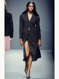 Prada Fall 1997 High Slit Skirt