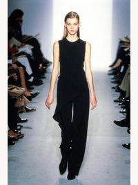 Calvin Klein Collection Fall 1997 Black Wool Jumpsuit