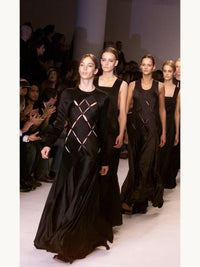 Calvin Klein Collection Fall 2002 Velvet Cutout Skirt