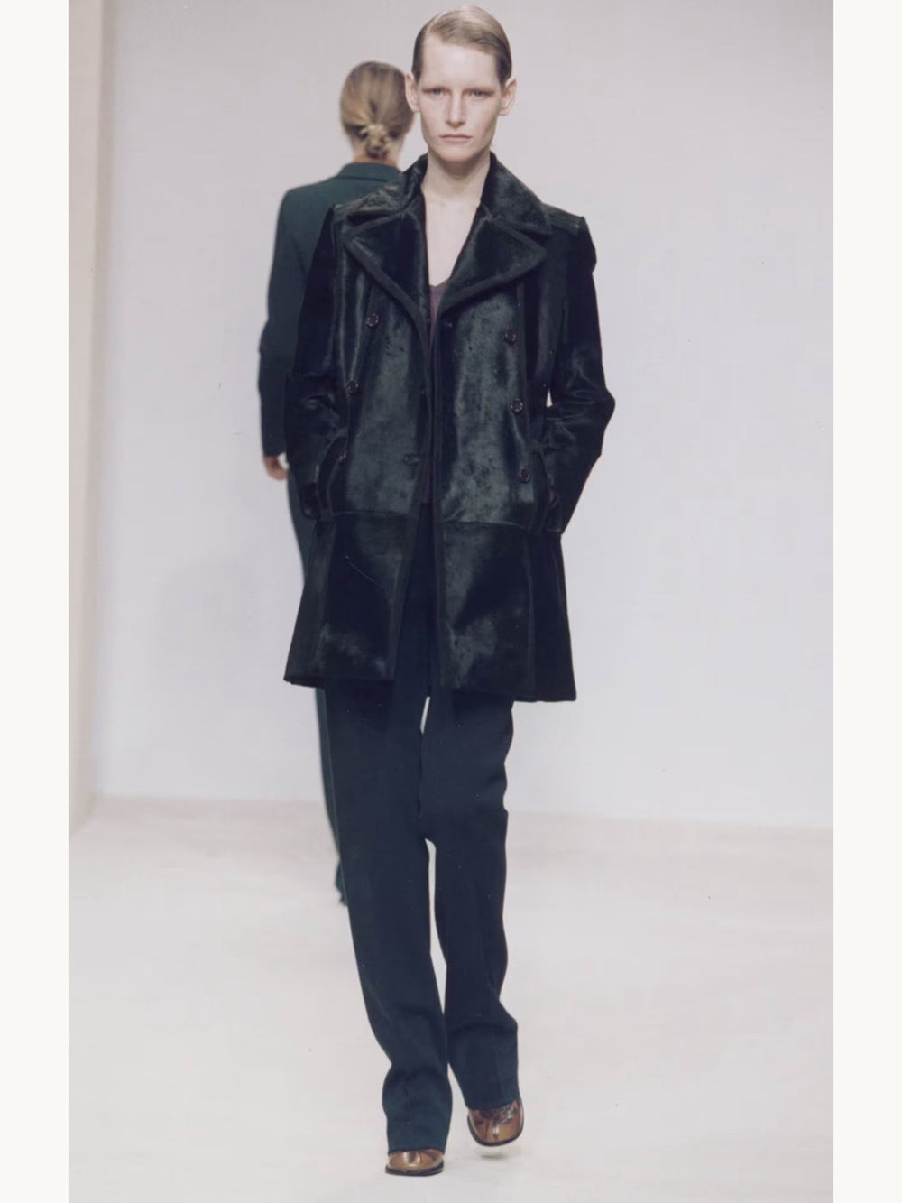 Prada Fall 1996 Black Nylon Pants