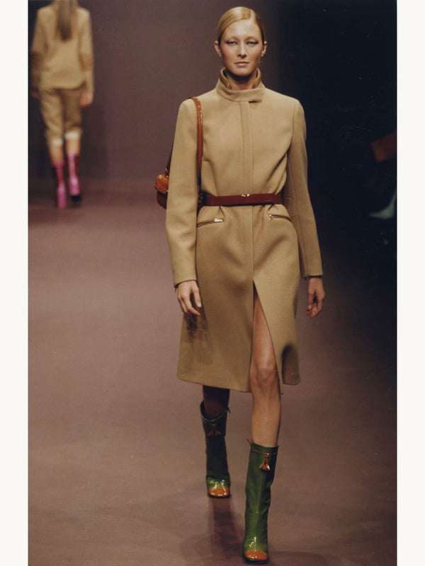 Prada Fall 1999 Camel Wool Coat