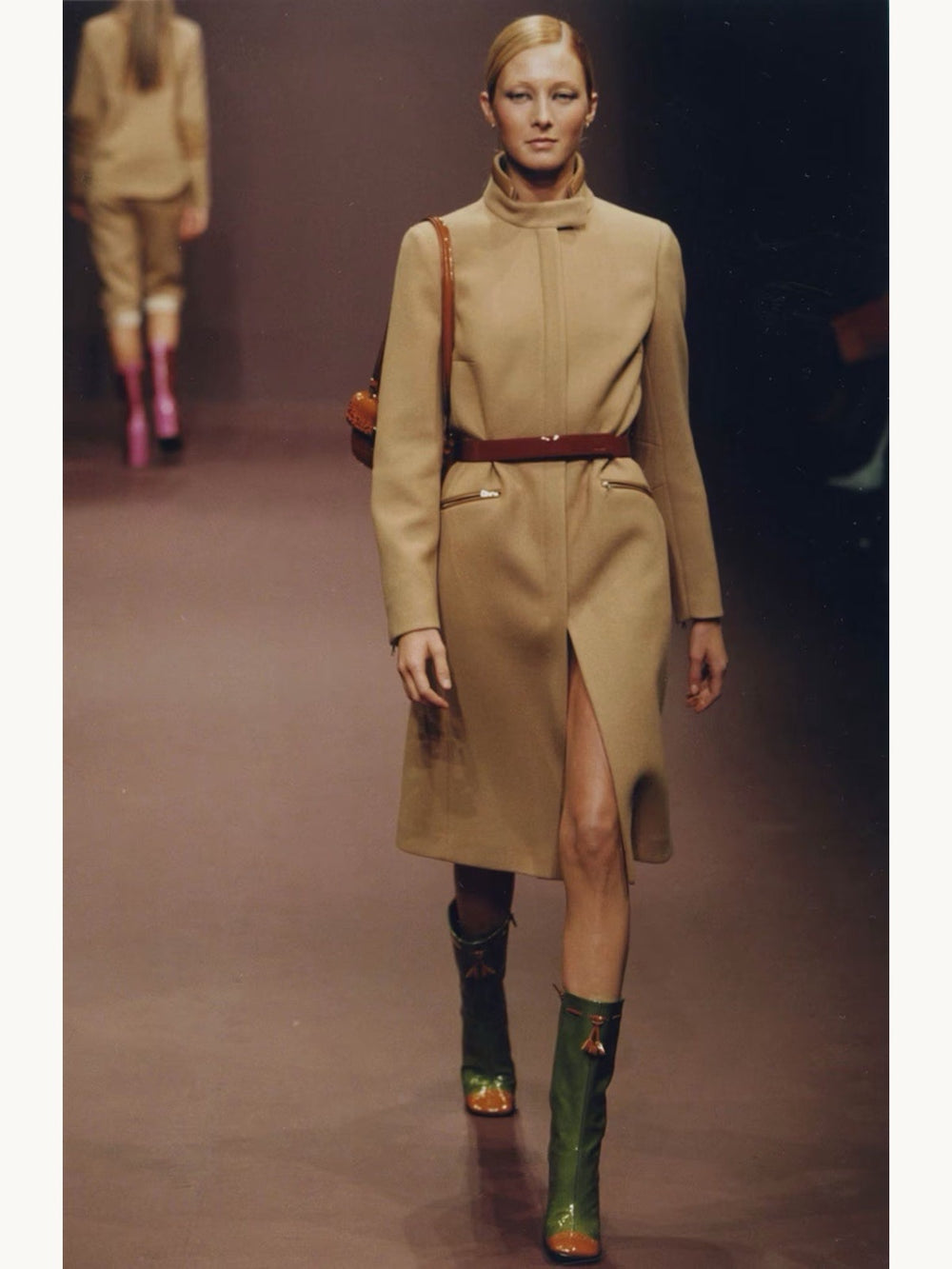 Prada Fall 1999 Camel Wool Coat