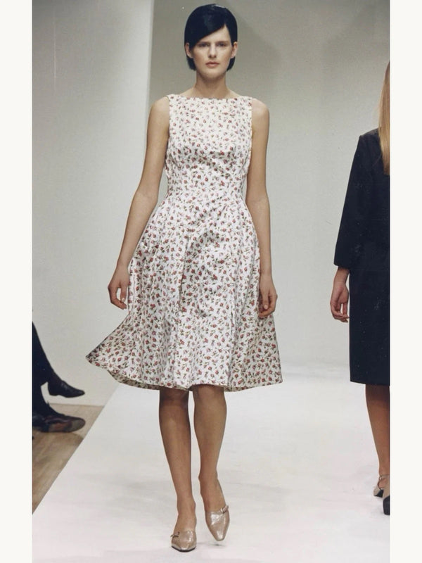 Prada Fall 1995 Floral Cocktail Dress