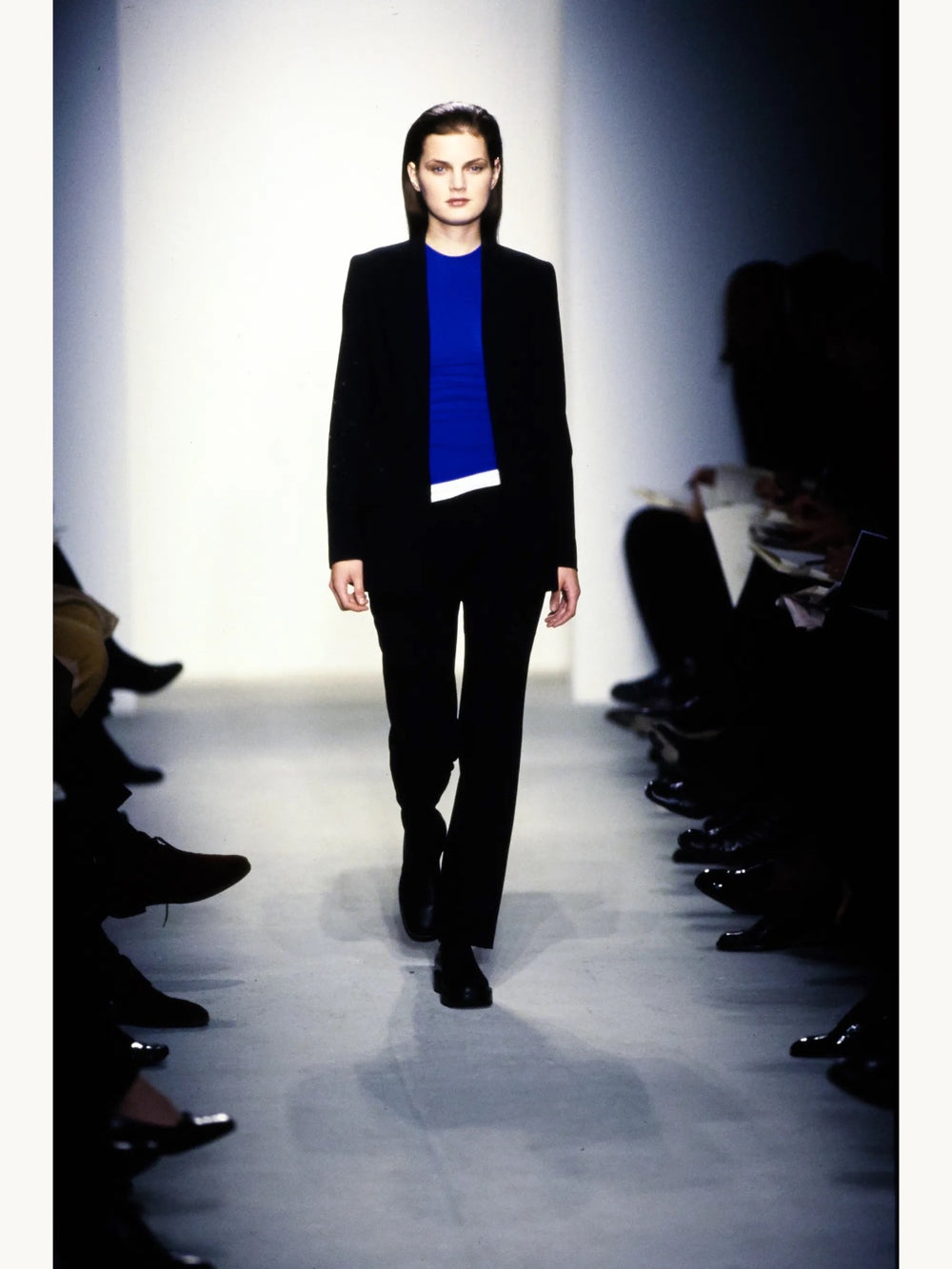 Calvin Klein Collection Spring 1997 Cotton Jacket Blazer | Vintage 1990s