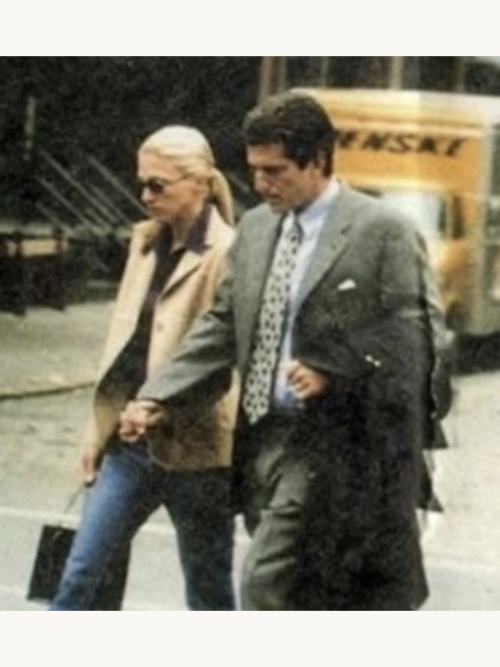 Prada Spring 1996 Tan Nylon Jacket ASO Carolyn Bessette Kennedy