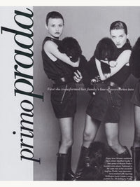 Prada Fall 1994 Micro Mini Nylon Skirt
