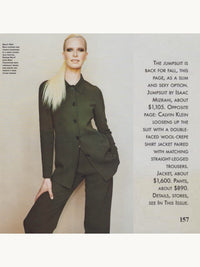 Calvin Klein Collection Fall 1996 Black Wool Crepe Jacket