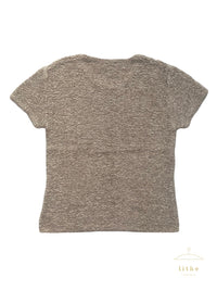 Calvin Klein Collection Spring 1994 Handknit Ivory Silk Top