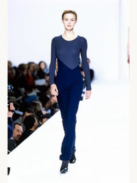 Calvin Klein Collection Fall 1996 Brown Jersey Maxi Dress