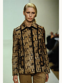 Prada Fall 1996 Retro 'U' Print Button Up Shirt