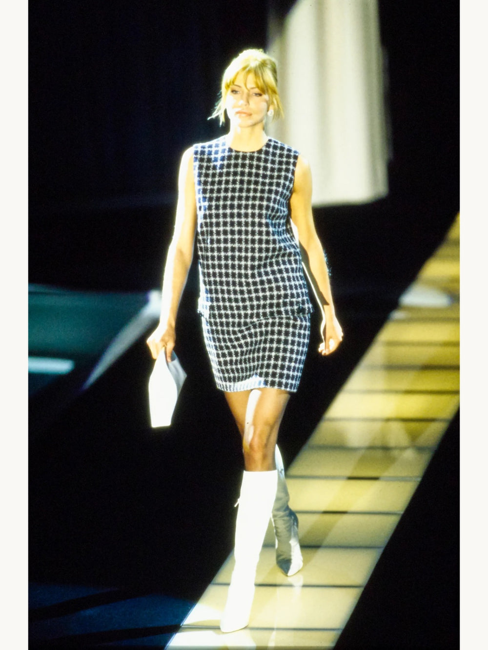 Gianni Versace Couture Fall 1995 Bouclé Tweed Shift Dress