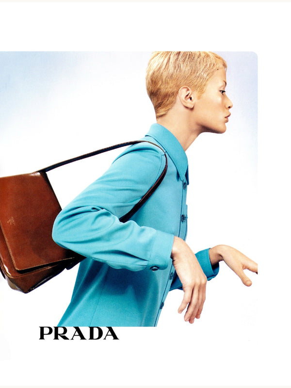 Prada Spring 1996 Black Nylon Rubber Shirt