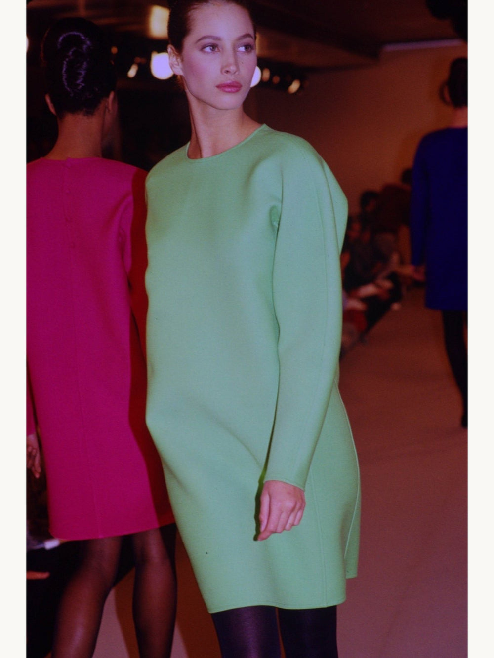 Calvin Klein Collection Fall 1988 Garden Green Cocoon Dress