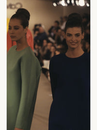 Calvin Klein Collection Fall 1988 Garden Green Cocoon Dress